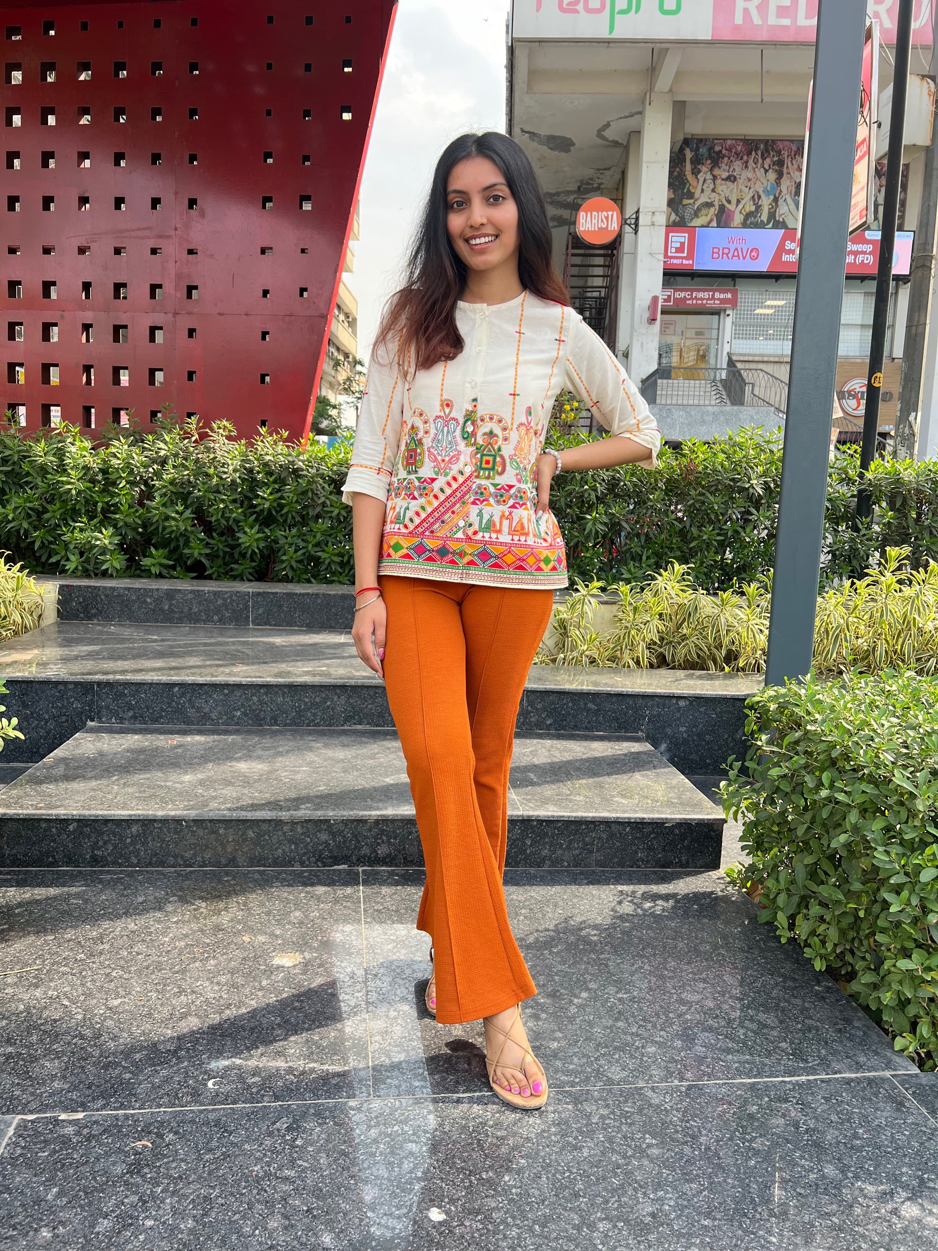 Button Down Short Kurti